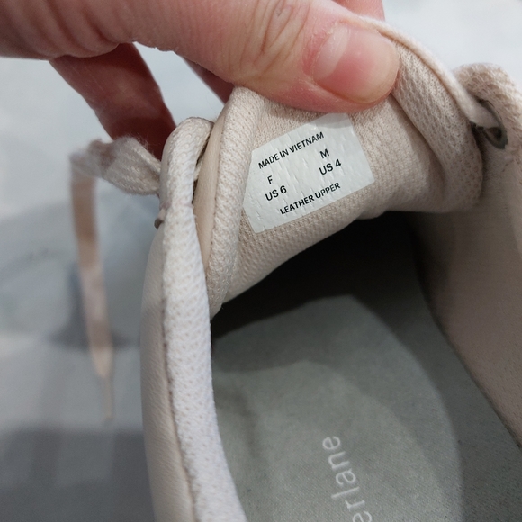 Everlane Leather Tread Sneakers The Trainer Pale Pink - Picture 5 of 8